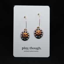 Load image into Gallery viewer, Beadass Putton Hoops (A Peek of Pink)