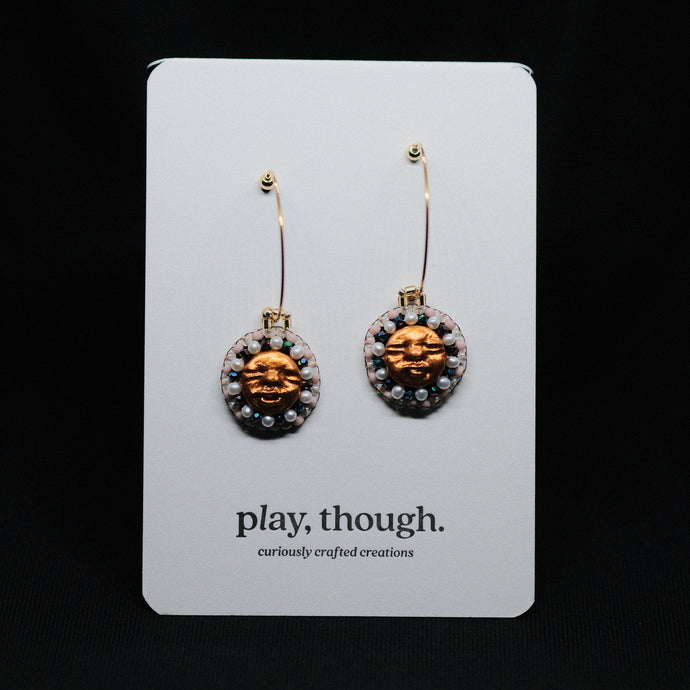 Beadass Putton Hoops (A Peek of Pink)