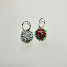 Load image into Gallery viewer, Beadass Reversible Hoops (You&#39;re Hot &amp; You&#39;re Cold...)