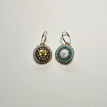 Load image into Gallery viewer, Beadass Reversible Hoops (Penny For Your Thoughts)