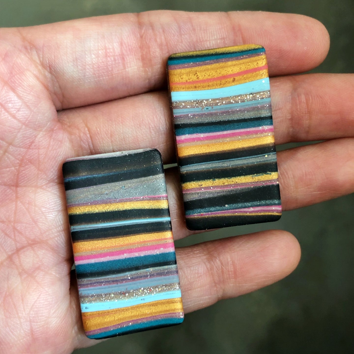 #scrapboxtwenty Tablet Statement Studs (Blackpink Is The New Black)