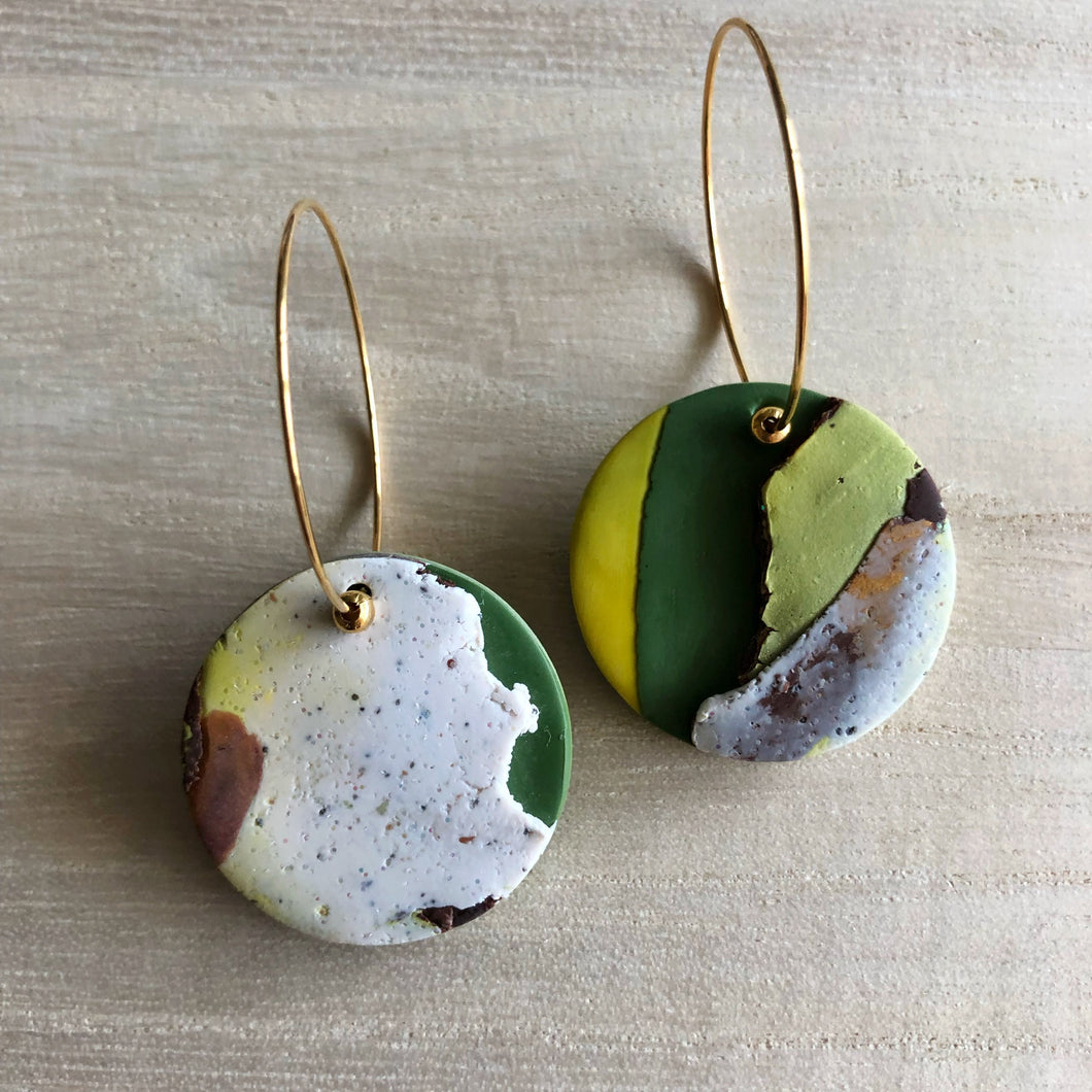 Textured Single Dangles (The First Geography Lesson)