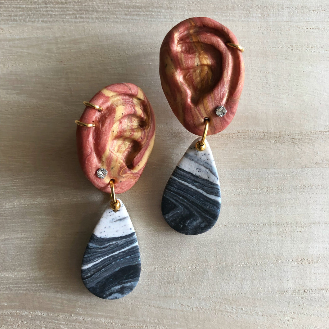 Statement Dangle Hearrings (Don't Give In To Ear Pressure)