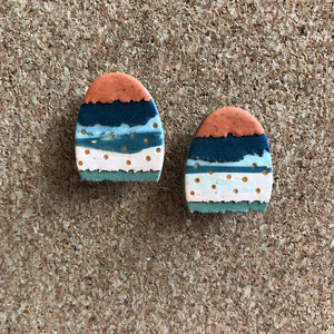 Textured Tac(tile)-Man Statement Studs (Where's The Easter Bunny?)